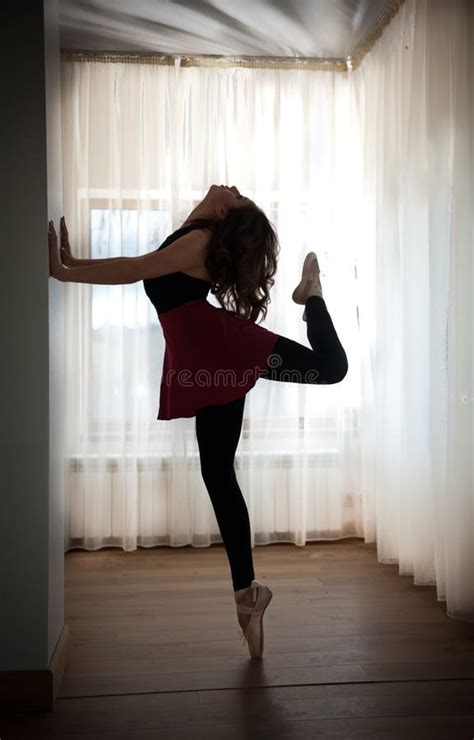 Graceful Ballerina Doing The Splits On The Marble Floor Gorgeous