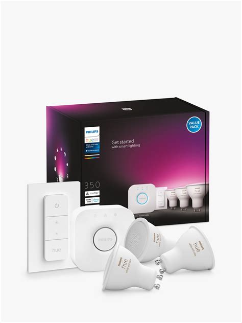 Philips Hue White And Colour Ambiance Wireless Lighting Led Starter Kit