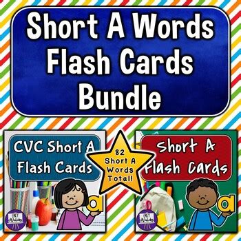 Short A Flashcards Bundle By Emily Valeika Teachers Pay Teachers