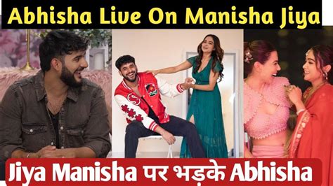 Abhisha Live Manisha Rani Fukra Insaan Abhishek Malhan On Jiya Shankar