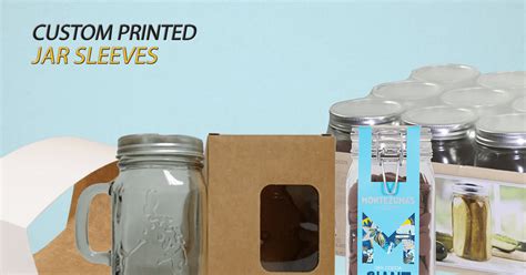 Custom Jar Sleeves Shop Printed Sleeve For Jar