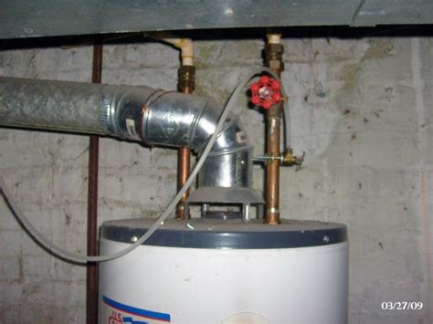 Gas Water Heater Vent Pipe & Hood Installation