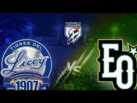 Juego En Vivo Tigres Del Licey Vs Estrella Orientales Serie Final Youtube