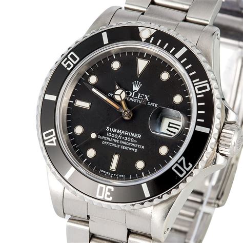 Black Rolex Submariner 16610 Stainless Steel