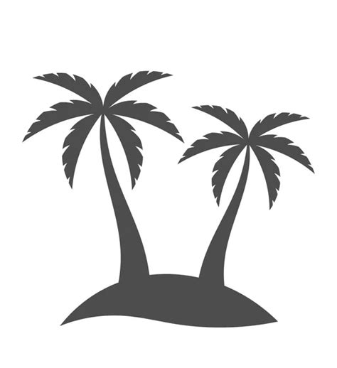 Palm Trees Shape Vector — Stock Vector © Studiobarcelona 125613138