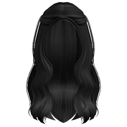 Preppy Long Wavy Hair W Pigtails Black Roblox Item Rolimon S