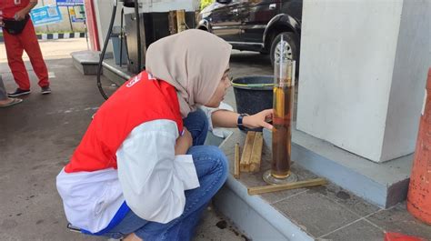 Pertamina Patra Niaga Lakukan Uji Tera Dan Density Produk BBM Di SPBU