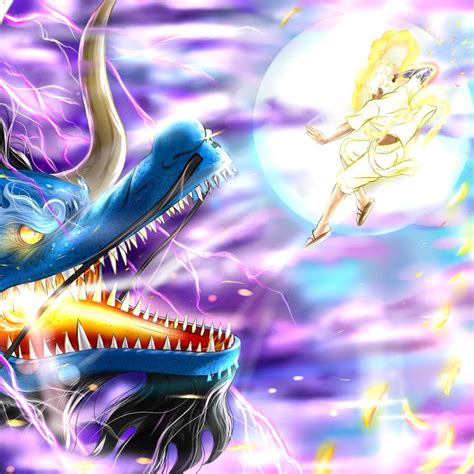 Kaido's Dragon Form VS Luffy Gear 5 by JIN0516 on DeviantArt