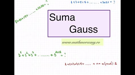 Suma Gauss Youtube