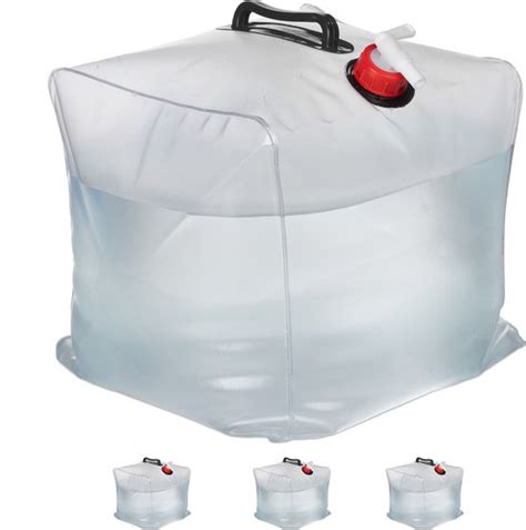 Relaxdays Opvouwbare Jerrycan Liter Set Van Watercontainer Met