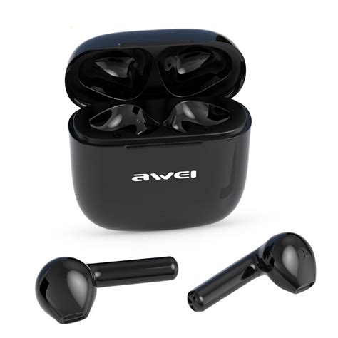 Awei T26 Bluetooth Earphones 5 0 Wireless Waterproof Touch Control Half