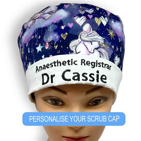 Custom Scrub Cap Personalised Scrub Hats Embroidered Scrub Caps Satin