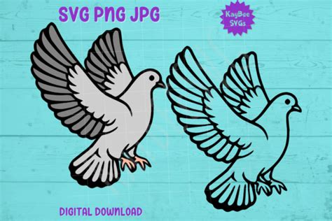 Pigeon Svg Png Cut Files Graphic By Kaybeesvgs Creative Fabrica