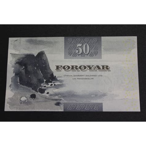 Feroe Islas Kronur Faeroe Billete