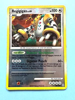 Pokemon Tcg Regigigas Legends Awakened Reverse Holo Rare Ebay