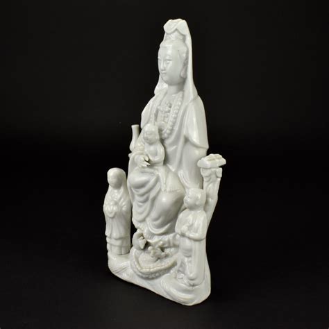 A Kangxi Blanc De Chine Porcelain Model Of Guanyin Robert Mcpherson