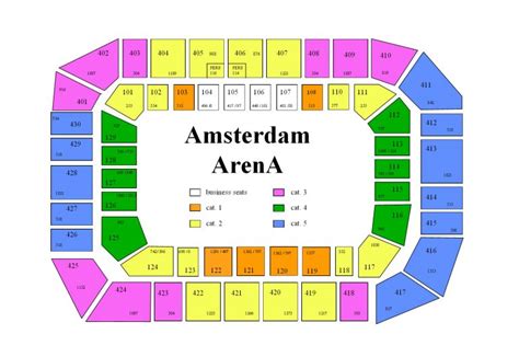 Johan Cruyff Arena Seating Chart Seating Plans Of Sport Arenas Around