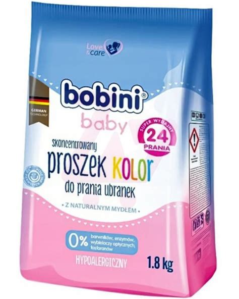 BOBINI BABY SKONCENTROWANY PROSZEK DO PRANIA UBRANEK KOLOR 1 8 KG 24