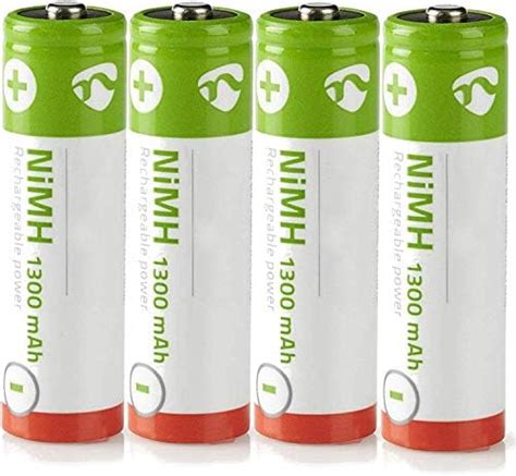 TronicXL 4 Stück Akku AA 1 2V 1300mAh NiMH für Schnurlostelefon DECT