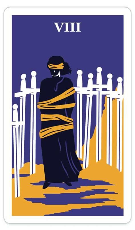 The Eight Of Swords Tarot Card Meaning Upright And Reversed