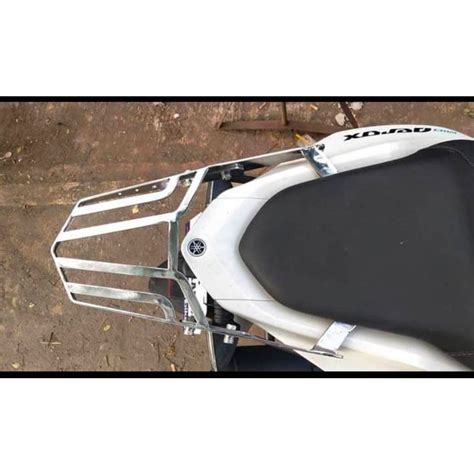 Yamaha Aerox V2 Stainless Heavy Duty Topbox Bracket Dcmonorack Shopee Philippines