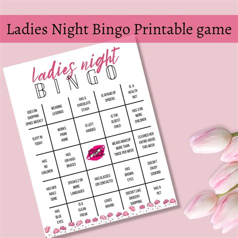 Ladies Night Bingo, Girls Night Games, Girls Night Out Game ...