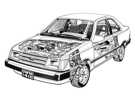 Ford Cutaway Drawings In High Quality