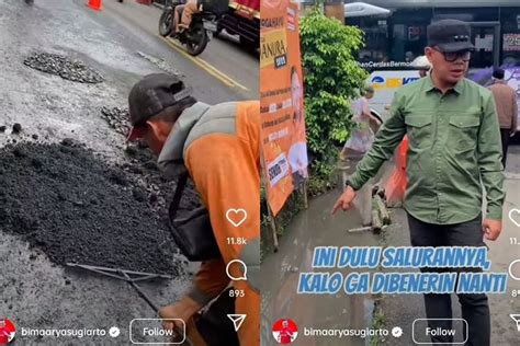 Blusukan Pantau Jalan Berlubang Di Tajur Bogor Bima Arya Langsung