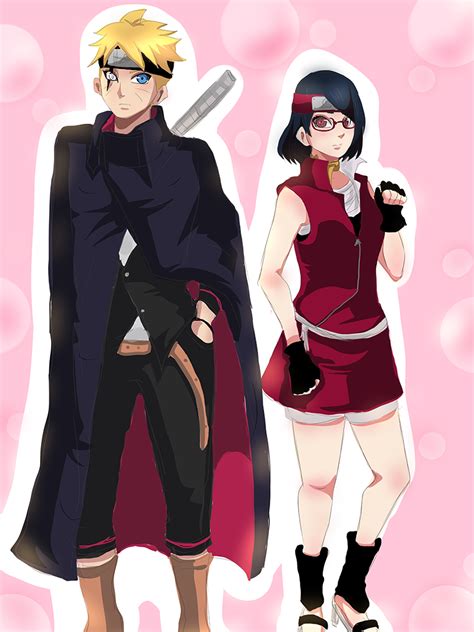 Boruto And Sarada By Yuri Chan24 On Deviantart