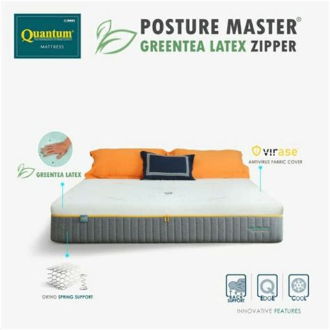 Jual Quantum Kasur Orthopedic Posture Master Greentea Latex Virase 90