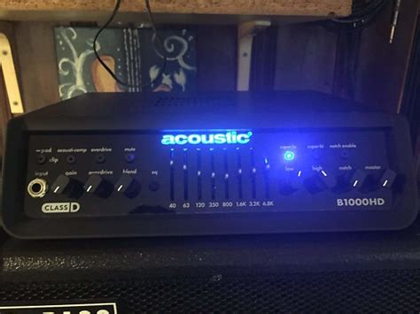 Acoustic B1000hd Bass Amp Head Reverb