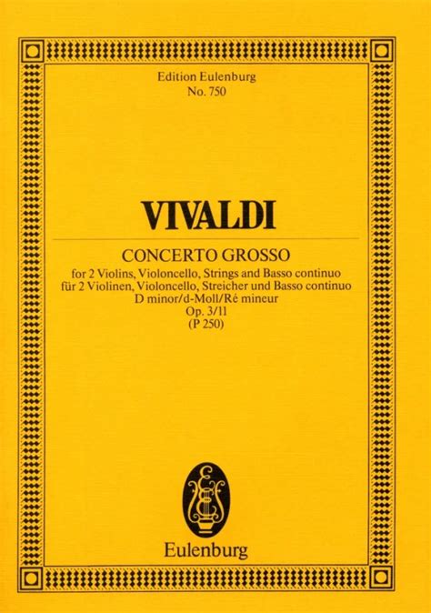 L Estro Armonico D Moll Op 3 11 RV 565 PV 250 Von Antonio Vivaldi