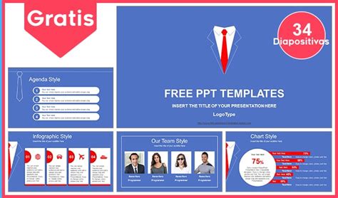 Plantilla Power Point Azul Elegante Plantillas Ppt Gratis