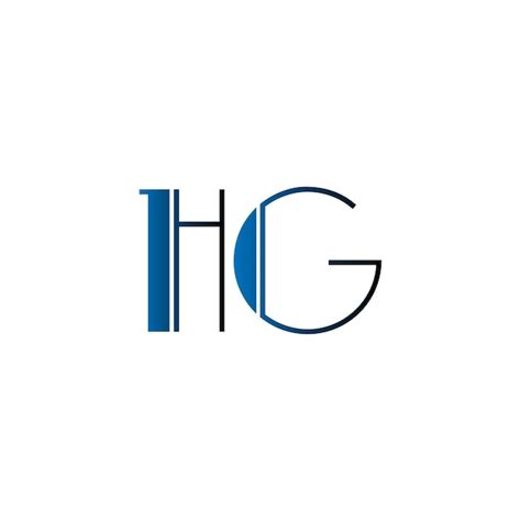 Premium Vector Hg Monogram Logo