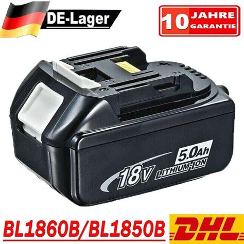 Für Makita Wechsel Akku BL1850B Li Ionen LXT 5 0Ah 18V 197280 8