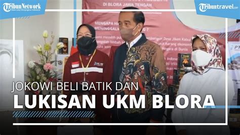 Kunjungan Ke Jawa Tengah Presiden Jokowi Dan Ibu Iriana Beli Kain