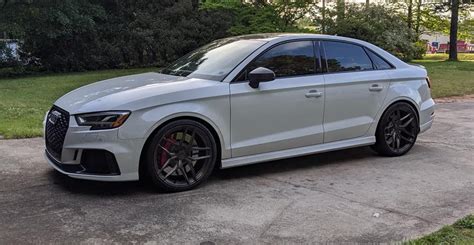 Audi Rs V Sedan White Bc Forged Rz Wheel Front