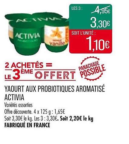 Promo Yaourt Aux Probiotiques Aromatis Activia Chez Match Icatalogue Fr