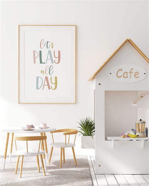 Lets Play All Day Play All Day Print Lets Play Printable Etsy