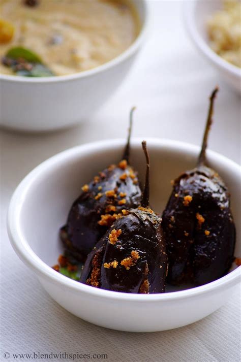 Gutti Vankaya Koora Podi Recipe Andhra Stuffed Brinjal With Curry Powder