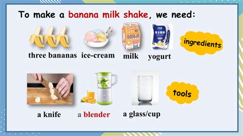 Unit 8 How do you make a banana milk shake Section A 1a 2c 课件 嵌入音视频 共