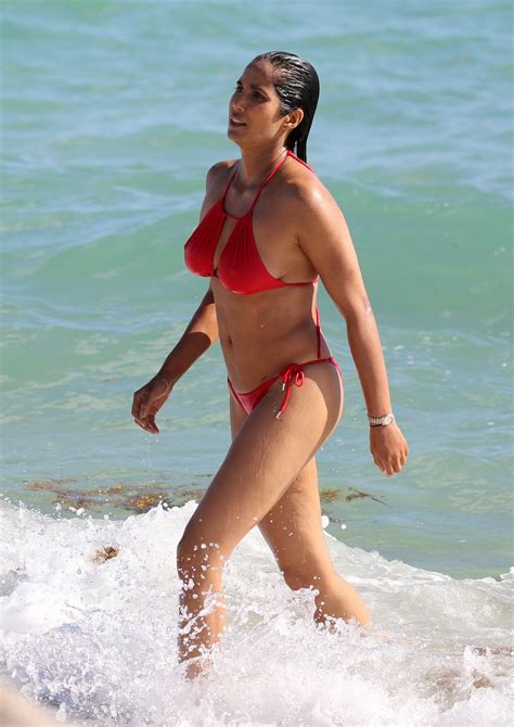 Padma Lakshmi The Fappening Sexy Red Bikini The Fappening