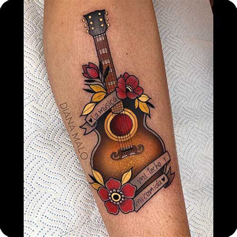 Aggregate more than 59 guitar memorial tattoo - in.cdgdbentre