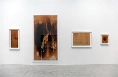 Yves Klein And Andy Warhol Fire Paintings And Oxidation Paintings