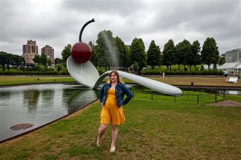 Spoonbridge And Cherry Sculpture In Minneapolis Minnesota