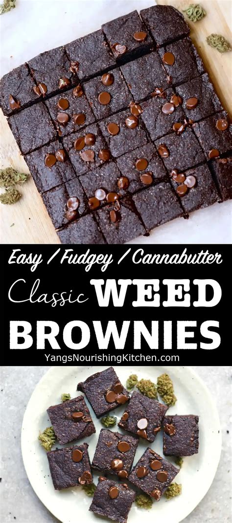 Classic Weed Brownies - Yang's Nourishing Kitchen