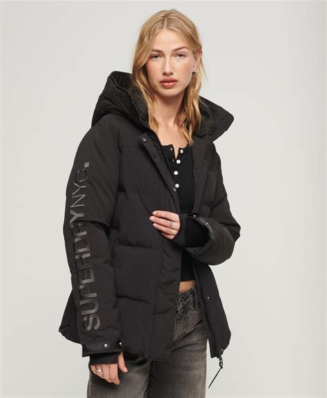 Superdry Parka Rembourr E Capuche City Wind Pour Femme