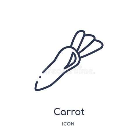 Carrot Icon In Trendy Design Style Carrot Icon Isolated On White