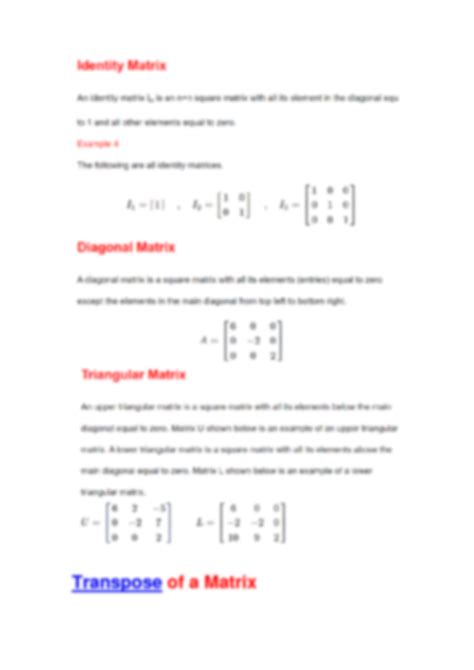 Solution Matrices With Examples And Questions With Solutions Studypool