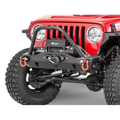 Jcr Offroad Mauler Front Recessed Winch Stubby Bumper For 97 06 Jeep Wrangler Tj Jeep Wrangler